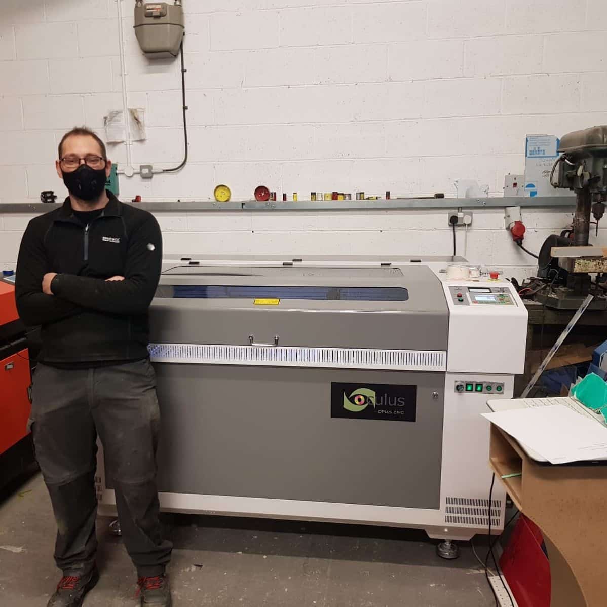 Signage Acrylic and MDF and up to 20mm are the favoured materials used on the Oculus free-standing laser cutter machines.