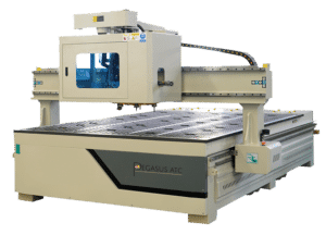Pegasus ATC Routers Heavy-duty precision CNC routing machines with 12 piece automatic tool change carousel system.