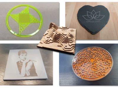 Benchtop Laser samples Entry-Level CNC