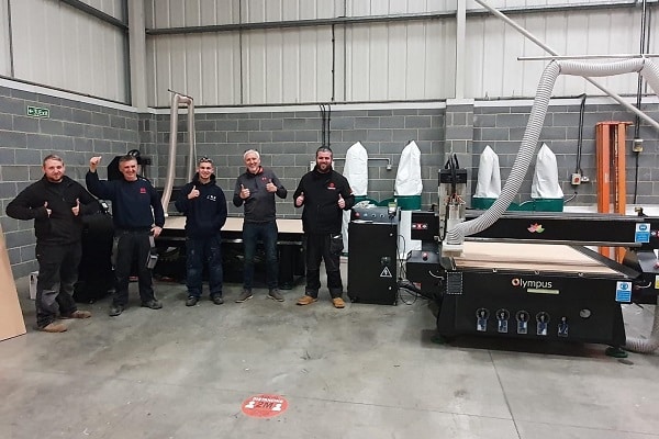 Engineering The Olympus CNC router is the one-stop solution for routing and engraving components within engineering.