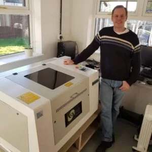 Weddings Decorative wedding invitations can be cut and engraved with ease on the Oculus benchtop laser.