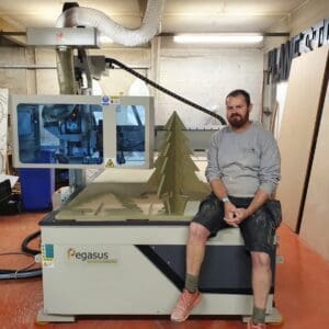Sets and Props The Pegasus ATC is used in the TV and film set industry to produce pieces from many materials such as MDF & ply.