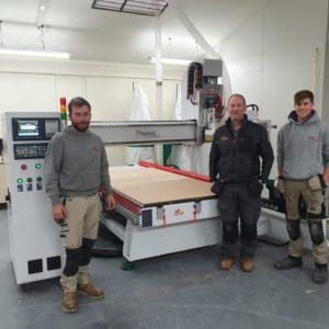 Joinery The rotary device is perfect for routing and engraving onto cylindrical products such as staircase spindles.