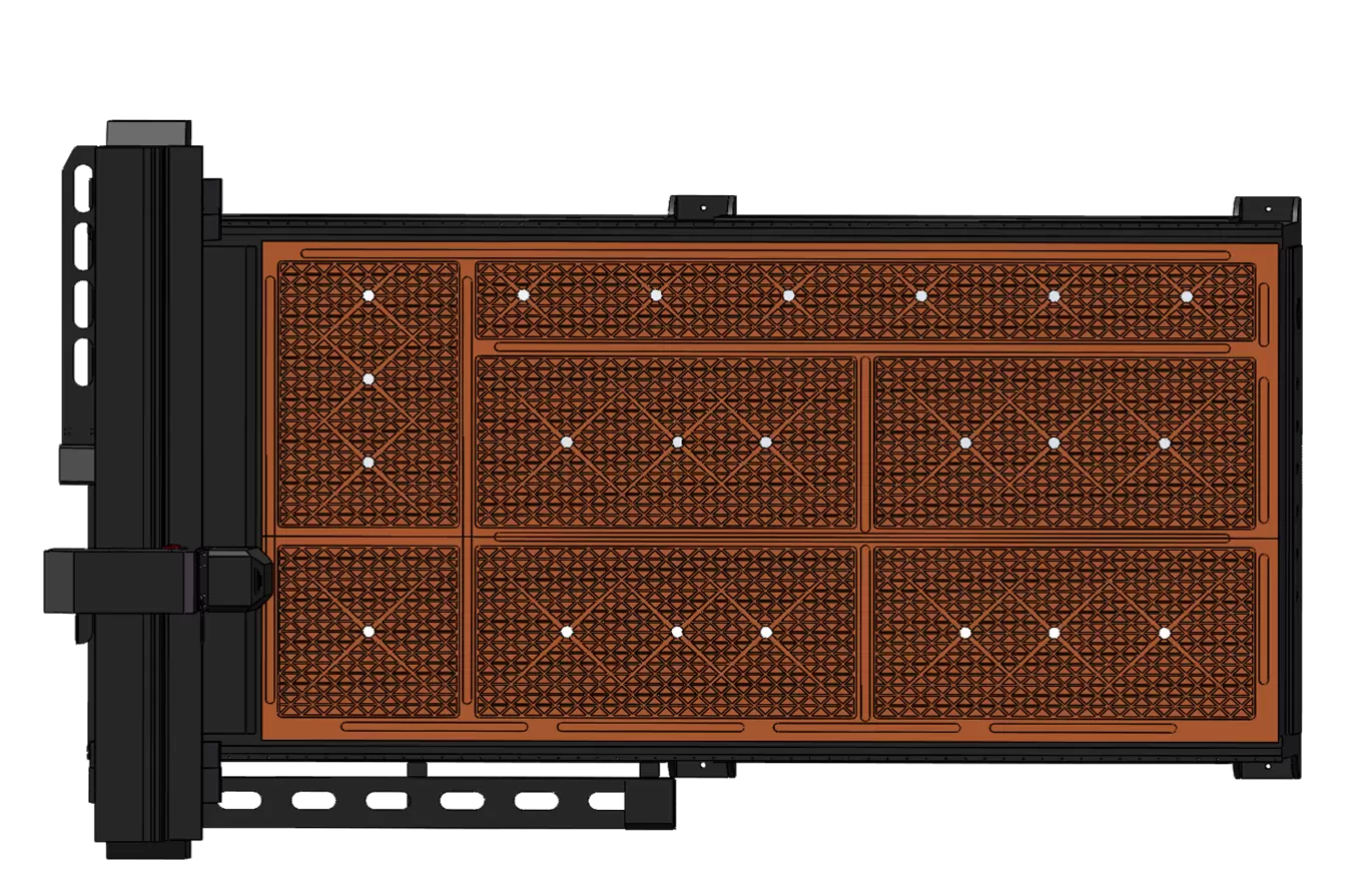 Enhanced Matrix Bed for CNC Router